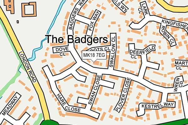 MK18 7EG map - OS OpenMap – Local (Ordnance Survey) MK18 7EG map - OS OpenMap – Local (Ordnance Survey)