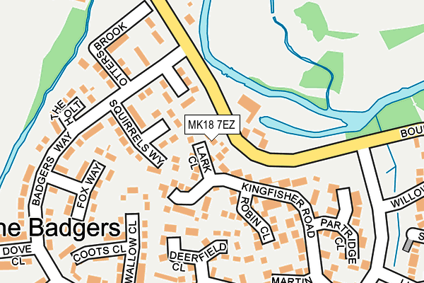 MK18 7EZ map - OS OpenMap – Local (Ordnance Survey) MK18 7EZ map - OS OpenMap – Local (Ordnance Survey)