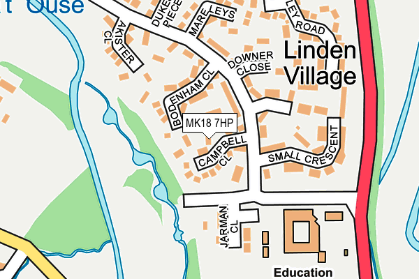 MK18 7HP map - OS OpenMap – Local (Ordnance Survey) MK18 7HP map - OS OpenMap – Local (Ordnance Survey)