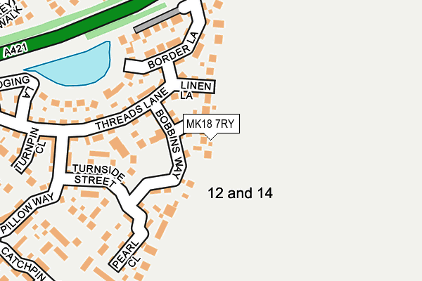 MK18 7RY map - OS OpenMap – Local (Ordnance Survey) MK18 7RY map - OS OpenMap – Local (Ordnance Survey)
