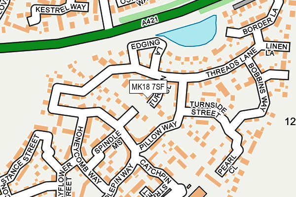 MK18 7SF map - OS OpenMap – Local (Ordnance Survey) MK18 7SF map - OS OpenMap – Local (Ordnance Survey)