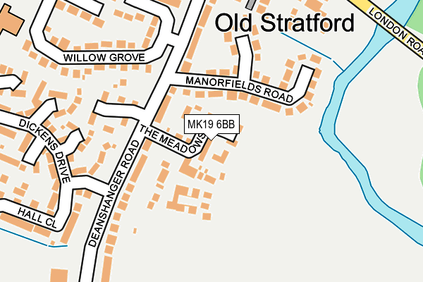 MK19 6BB map - OS OpenMap – Local (Ordnance Survey) MK19 6BB map - OS OpenMap – Local (Ordnance Survey)