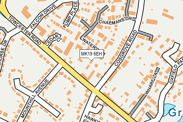 MK19 6EH map - OS OpenMap – Local (Ordnance Survey) MK19 6EH map - OS OpenMap – Local (Ordnance Survey)