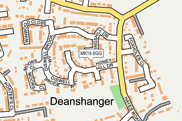 MK19 6GG map - OS OpenMap – Local (Ordnance Survey) MK19 6GG map - OS OpenMap – Local (Ordnance Survey)