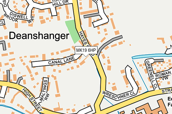 MK19 6HP map - OS OpenMap – Local (Ordnance Survey) MK19 6HP map - OS OpenMap – Local (Ordnance Survey)