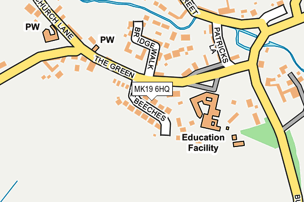 MK19 6HQ map - OS OpenMap – Local (Ordnance Survey) MK19 6HQ map - OS OpenMap – Local (Ordnance Survey)