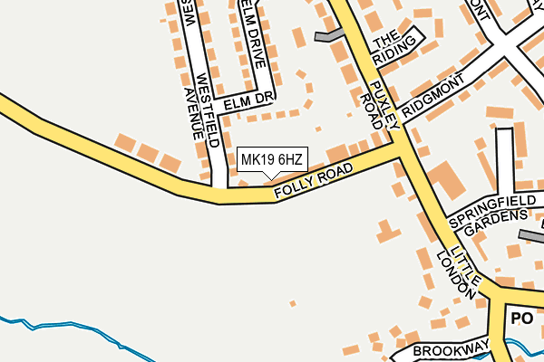 MK19 6HZ map - OS OpenMap – Local (Ordnance Survey) MK19 6HZ map - OS OpenMap – Local (Ordnance Survey)