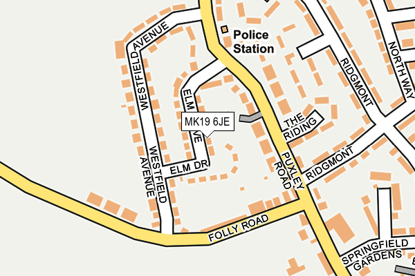 MK19 6JE map - OS OpenMap – Local (Ordnance Survey) MK19 6JE map - OS OpenMap – Local (Ordnance Survey)