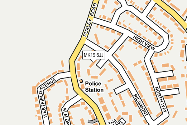 MK19 6JJ map - OS OpenMap – Local (Ordnance Survey) MK19 6JJ map - OS OpenMap – Local (Ordnance Survey)