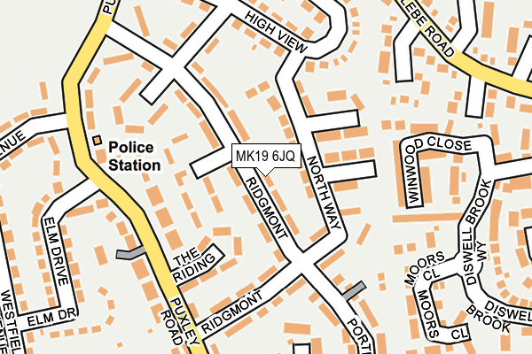 MK19 6JQ map - OS OpenMap – Local (Ordnance Survey) MK19 6JQ map - OS OpenMap – Local (Ordnance Survey)