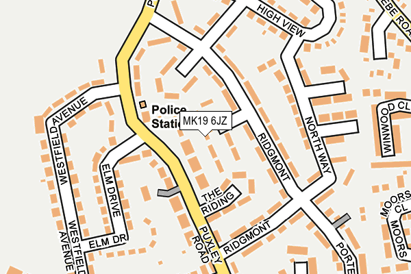 MK19 6JZ map - OS OpenMap – Local (Ordnance Survey) MK19 6JZ map - OS OpenMap – Local (Ordnance Survey)