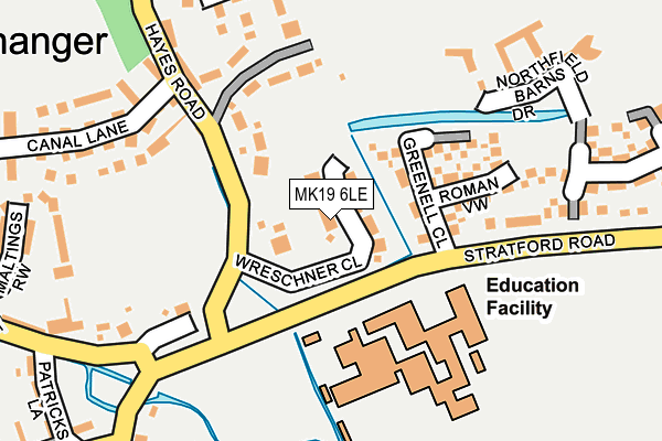 MK19 6LE map - OS OpenMap – Local (Ordnance Survey) MK19 6LE map - OS OpenMap – Local (Ordnance Survey)