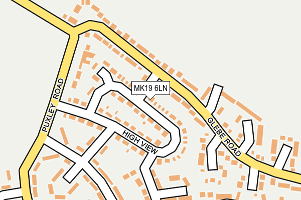 MK19 6LN map - OS OpenMap – Local (Ordnance Survey) MK19 6LN map - OS OpenMap – Local (Ordnance Survey)