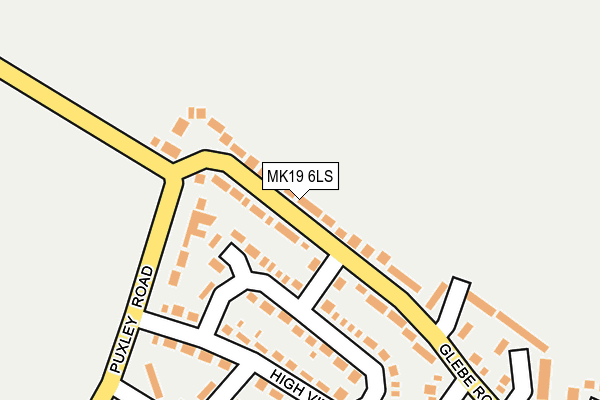MK19 6LS map - OS OpenMap – Local (Ordnance Survey) MK19 6LS map - OS OpenMap – Local (Ordnance Survey)