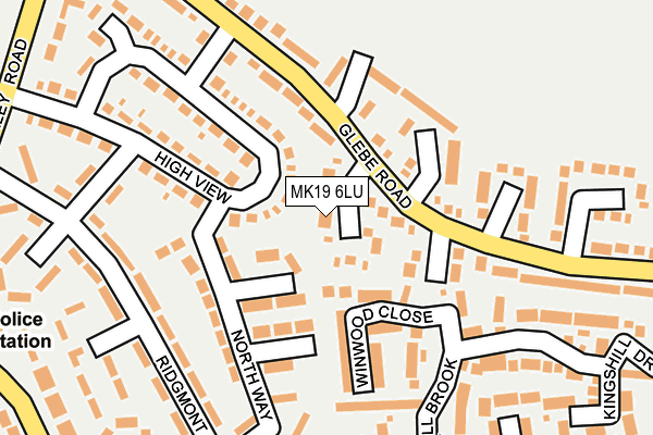 MK19 6LU map - OS OpenMap – Local (Ordnance Survey) MK19 6LU map - OS OpenMap – Local (Ordnance Survey)