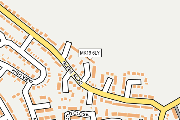 MK19 6LY map - OS OpenMap – Local (Ordnance Survey) MK19 6LY map - OS OpenMap – Local (Ordnance Survey)