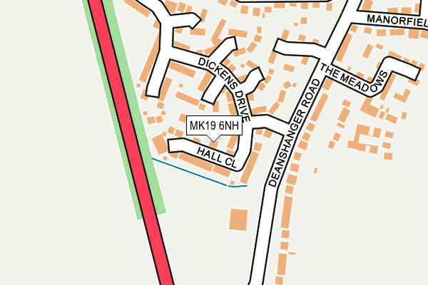 MK19 6NH map - OS OpenMap – Local (Ordnance Survey) MK19 6NH map - OS OpenMap – Local (Ordnance Survey)