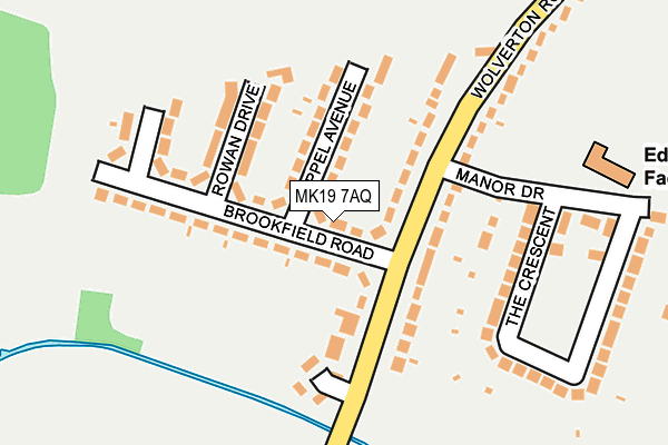 MK19 7AQ map - OS OpenMap – Local (Ordnance Survey) MK19 7AQ map - OS OpenMap – Local (Ordnance Survey)