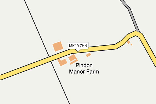 MK19 7HN map - OS OpenMap – Local (Ordnance Survey)