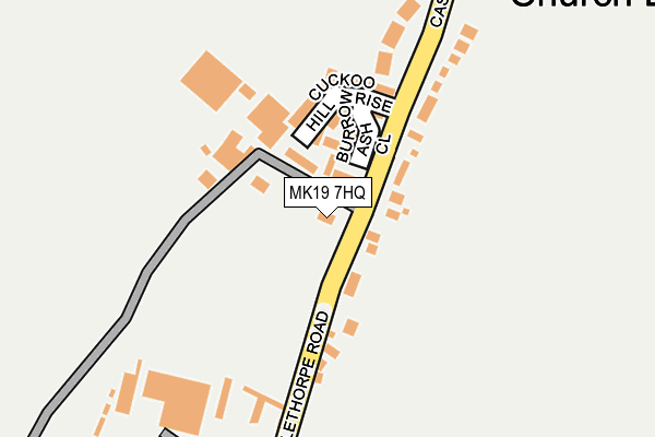 MK19 7HQ map - OS OpenMap – Local (Ordnance Survey)