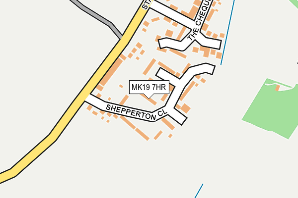 MK19 7HR map - OS OpenMap – Local (Ordnance Survey) MK19 7HR map - OS OpenMap – Local (Ordnance Survey)