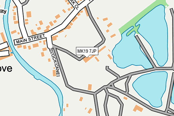 MK19 7JP map - OS OpenMap – Local (Ordnance Survey) MK19 7JP map - OS OpenMap – Local (Ordnance Survey)