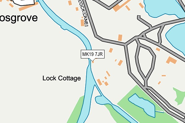 MK19 7JR map - OS OpenMap – Local (Ordnance Survey) MK19 7JR map - OS OpenMap – Local (Ordnance Survey)