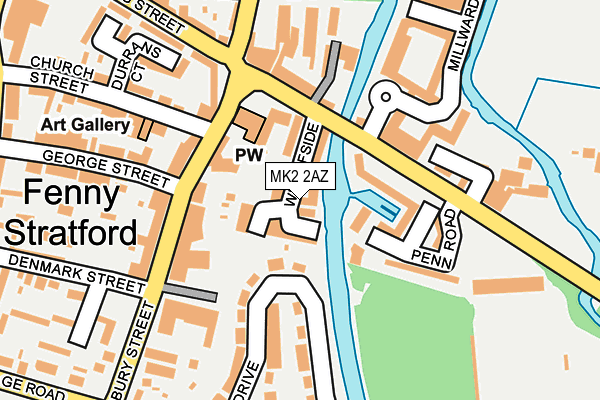 MK2 2AZ map - OS OpenMap – Local (Ordnance Survey) MK2 2AZ map - OS OpenMap – Local (Ordnance Survey)