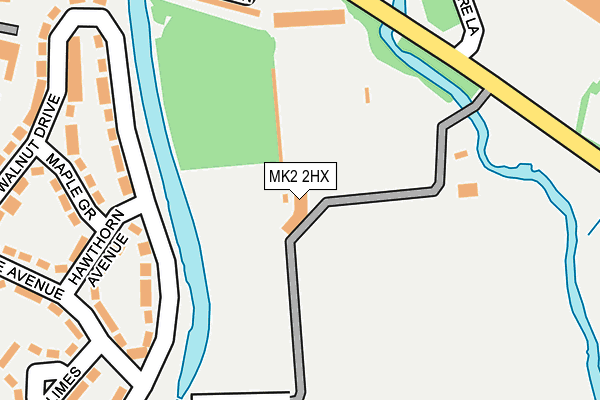 MK2 2HX map - OS OpenMap – Local (Ordnance Survey) MK2 2HX map - OS OpenMap – Local (Ordnance Survey)