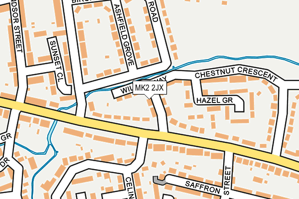 MK2 2JX map - OS OpenMap – Local (Ordnance Survey) MK2 2JX map - OS OpenMap – Local (Ordnance Survey)