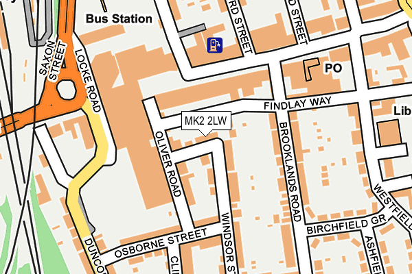 MK2 2LW map - OS OpenMap – Local (Ordnance Survey) MK2 2LW map - OS OpenMap – Local (Ordnance Survey)