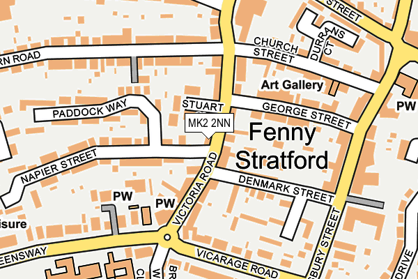 MK2 2NN map - OS OpenMap – Local (Ordnance Survey)
