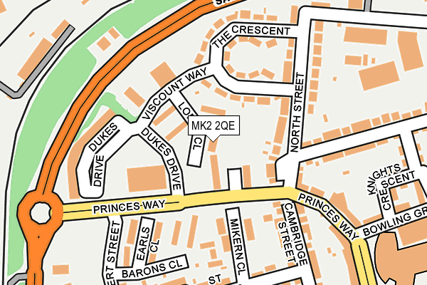 MK2 2QE map - OS OpenMap – Local (Ordnance Survey) MK2 2QE map - OS OpenMap – Local (Ordnance Survey)