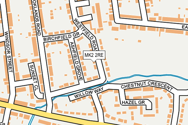 MK2 2RE map - OS OpenMap – Local (Ordnance Survey) MK2 2RE map - OS OpenMap – Local (Ordnance Survey)