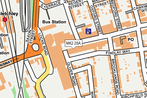 MK2 2SA map - OS OpenMap – Local (Ordnance Survey) MK2 2SA map - OS OpenMap – Local (Ordnance Survey)