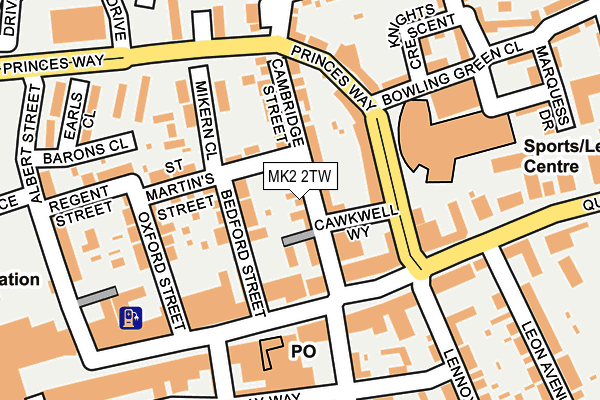MK2 2TW map - OS OpenMap – Local (Ordnance Survey) MK2 2TW map - OS OpenMap – Local (Ordnance Survey)