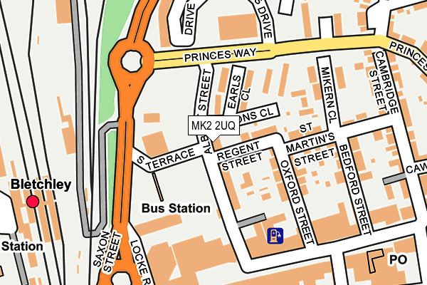 MK2 2UQ map - OS OpenMap – Local (Ordnance Survey)