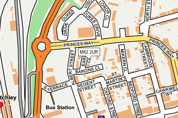 MK2 2UR map - OS OpenMap – Local (Ordnance Survey) MK2 2UR map - OS OpenMap – Local (Ordnance Survey)