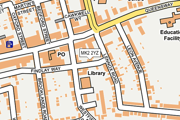 MK2 2YZ map - OS OpenMap – Local (Ordnance Survey) MK2 2YZ map - OS OpenMap – Local (Ordnance Survey)