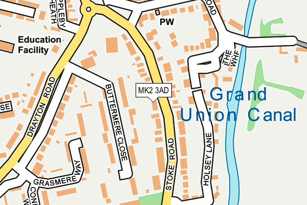 MK2 3AD map - OS OpenMap – Local (Ordnance Survey) MK2 3AD map - OS OpenMap – Local (Ordnance Survey)