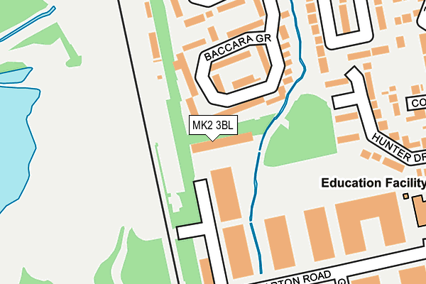 MK2 3BL map - OS OpenMap – Local (Ordnance Survey) MK2 3BL map - OS OpenMap – Local (Ordnance Survey)