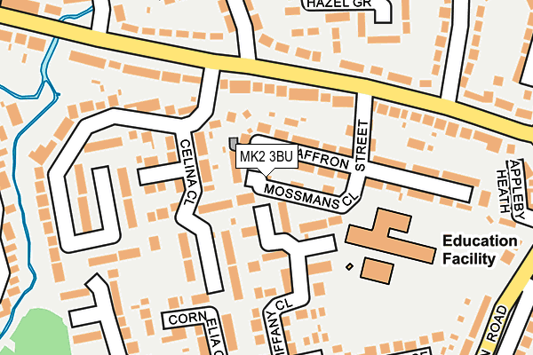 MK2 3BU map - OS OpenMap – Local (Ordnance Survey) MK2 3BU map - OS OpenMap – Local (Ordnance Survey)