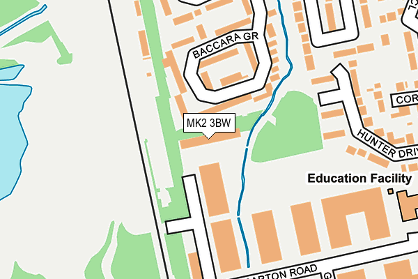 MK2 3BW map - OS OpenMap – Local (Ordnance Survey) MK2 3BW map - OS OpenMap – Local (Ordnance Survey)