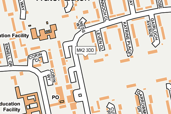 MK2 3DD map - OS OpenMap – Local (Ordnance Survey) MK2 3DD map - OS OpenMap – Local (Ordnance Survey)