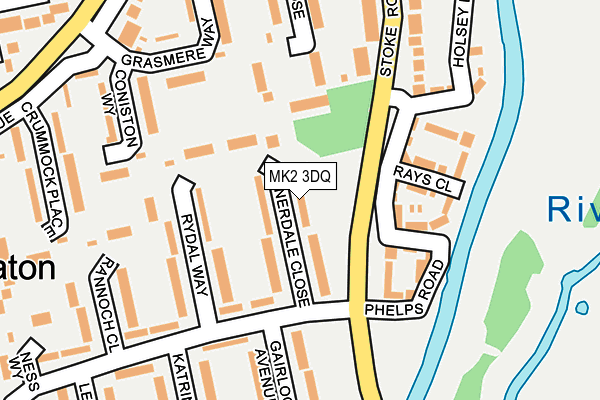 MK2 3DQ map - OS OpenMap – Local (Ordnance Survey) MK2 3DQ map - OS OpenMap – Local (Ordnance Survey)