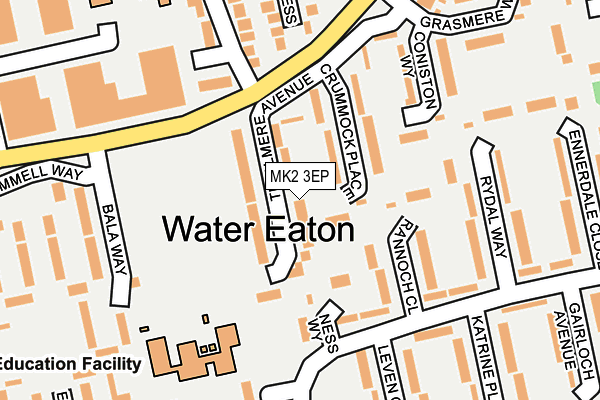 MK2 3EP map - OS OpenMap – Local (Ordnance Survey)