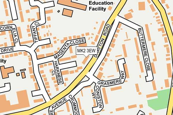MK2 3EW map - OS OpenMap – Local (Ordnance Survey) MK2 3EW map - OS OpenMap – Local (Ordnance Survey)