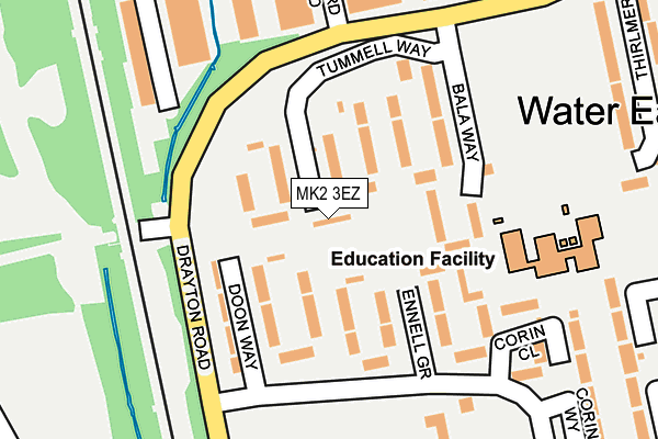MK2 3EZ map - OS OpenMap – Local (Ordnance Survey) MK2 3EZ map - OS OpenMap – Local (Ordnance Survey)
