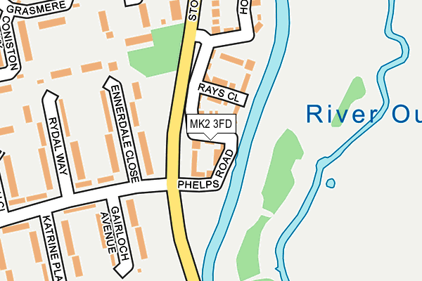 MK2 3FD map - OS OpenMap – Local (Ordnance Survey) MK2 3FD map - OS OpenMap – Local (Ordnance Survey)