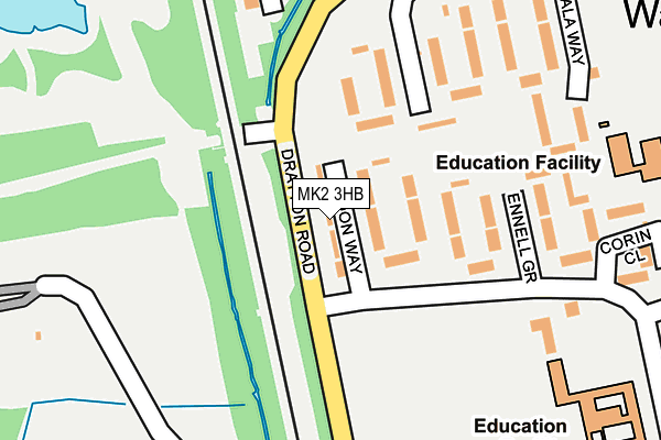 MK2 3HB map - OS OpenMap – Local (Ordnance Survey) MK2 3HB map - OS OpenMap – Local (Ordnance Survey)